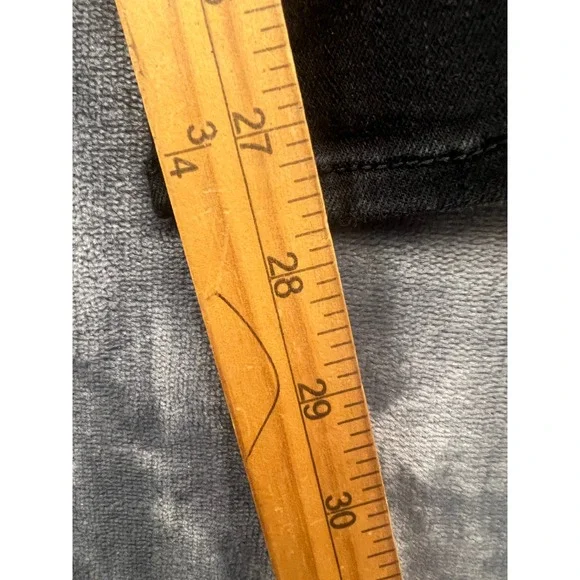 Hollister Athletic Skinny Jeans Mens 32x30 Black Distressed Advanced Stretch - Picture 5 of 10